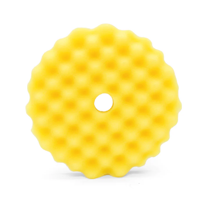 Optimum Waffle Foam Pad Yellow - silně korekční leštící kotouč