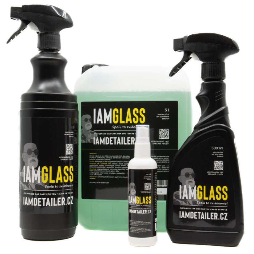 IAM GLASS - čistič skel beze šmouh a efektem proti mlžení - Objem: 500 ml