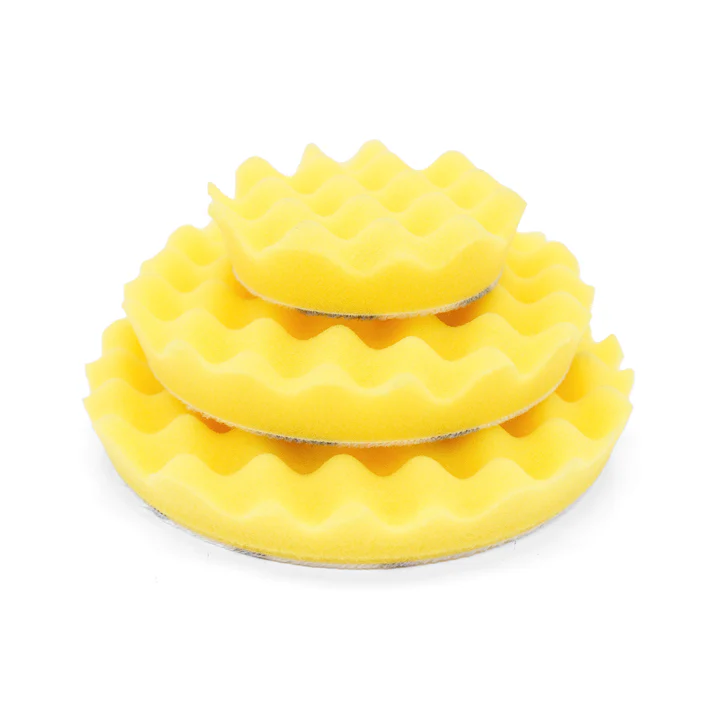 Optimum Waffle Foam Pad Yellow - silně korekční leštící kotouč - Průměr: 125 mm