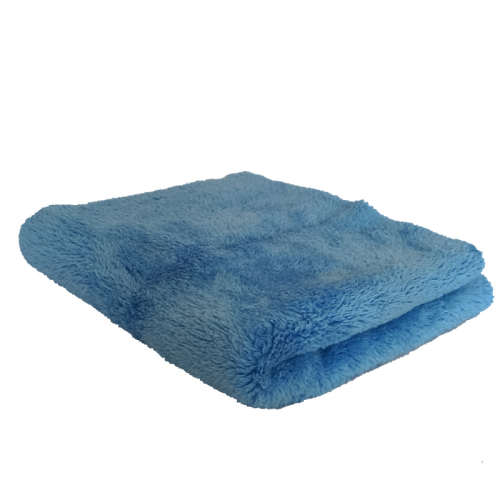 Zerda Plush buffing towel 40x40cm red/blue 530GSM - extra jemné a husté mikrovlákno