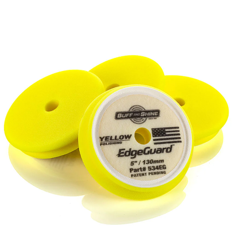 Buff and Shine EdgeGuard Yellow (Polishing) - lehce korekční leštící kotouč - Průměr: 75/90mm (2ks)