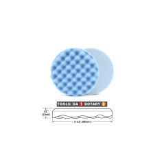 Lake Country Waffle Pro Blue Finishing - finišovací kotouč pro rotační i orbitální leštičky