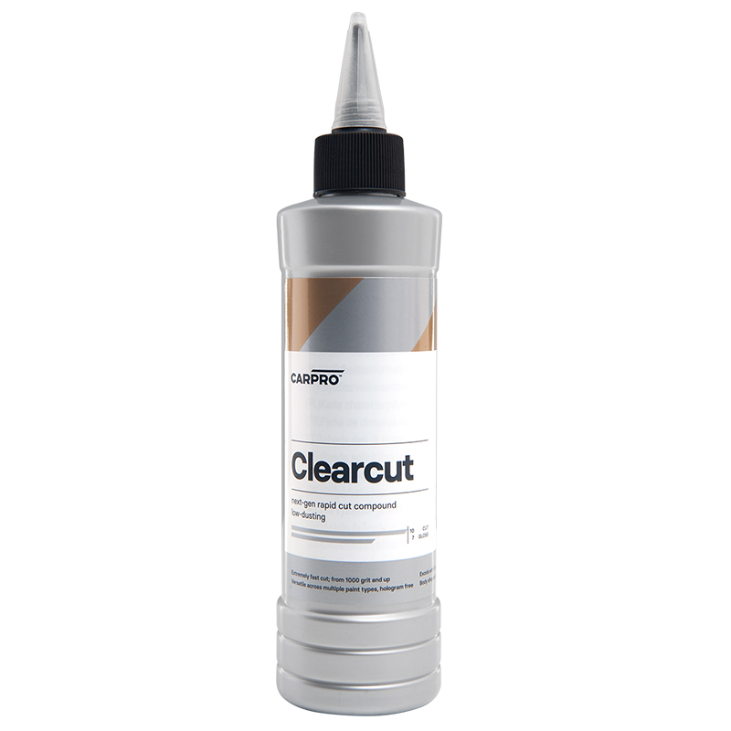 CarPro ClearCut Compound - leštící pasta pro orbitální leštičky - Objem: 250 ml