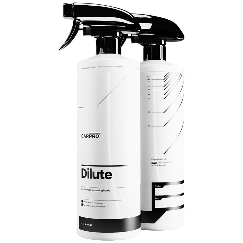 CarPro Dilute – Láhev s odměrkou pro ředění autokosmetiky