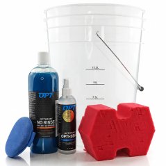 EXTRA sada pro mytí bez oplachu (Detail Bucket 20L, No Rinse 946ml, Opti-Seal 236ml, Big Red Sponge)