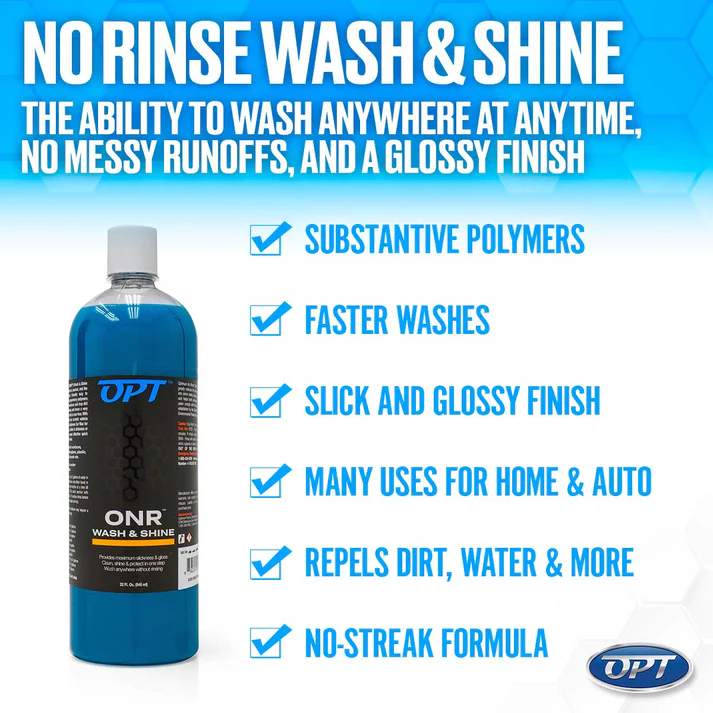 Optimum No Rinse Wash & Shine - mytí a lesk bez oplachu - Objem: 236 ml