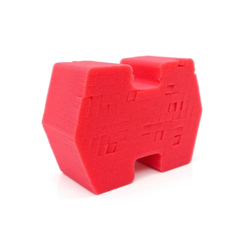 Optimum Big Red Sponge 2.0 - specifická mycí houba s řezanou konstrukcí