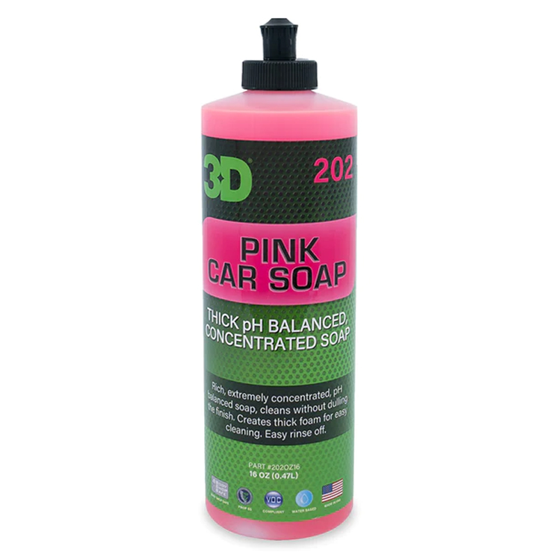 3D Pink Car Soap – pH neutrální a vysoce koncentrovaný šampon