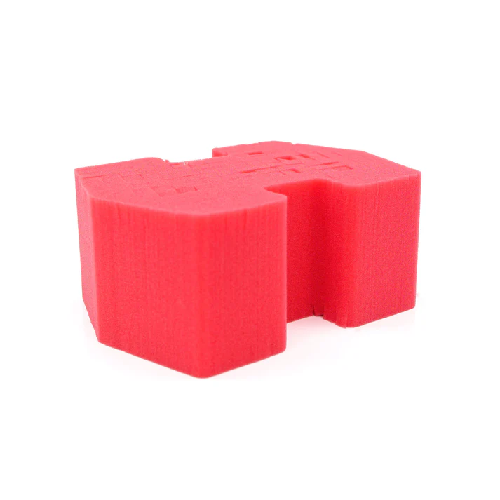 Optimum Big Red Sponge 2.0 - specifická mycí houba s řezanou konstrukcí