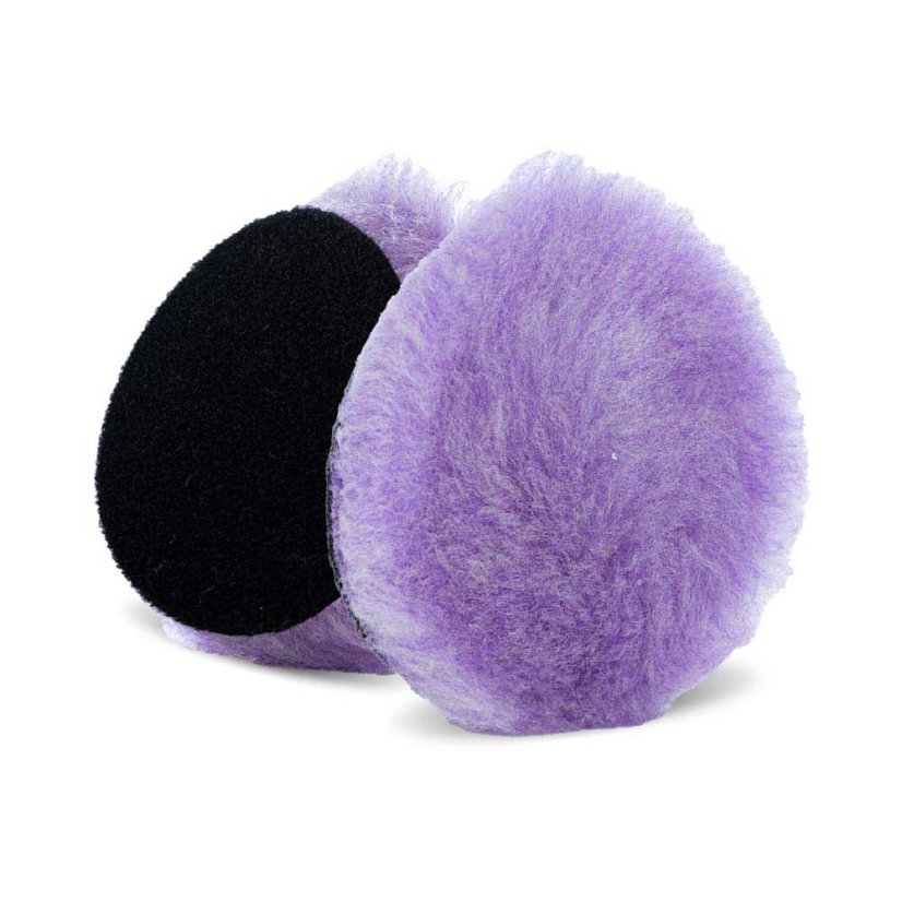Lake Country Purple Foamed Wool - leštící kotouč z vlny impregnovaný pěnou - Průměr: 89 mm