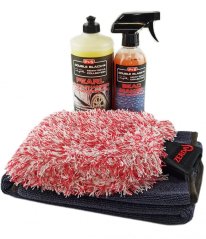 Sada P&S pro mytí a sušení s oslnivým leskem (Pearl Shampoo 946ml + Bead Maker 473ml + Zerda Catchall Wash Mitt 20x23 + Twisted loop towel 60x90cm grey 600GSM)