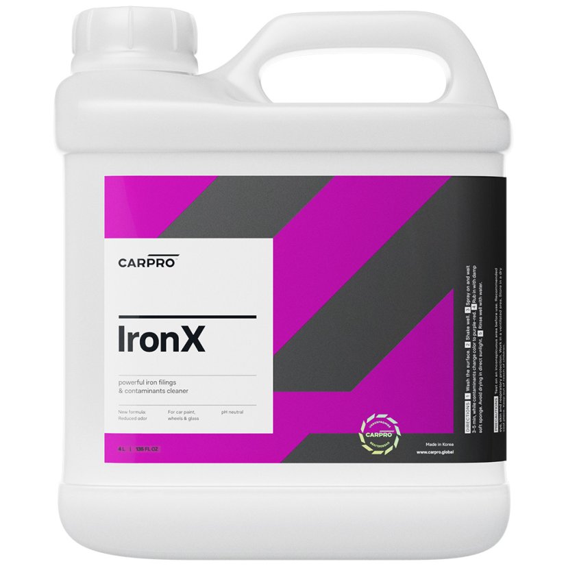 CarPro IronX - odstraňovač polétavé rzi - Objem: 4000 ml