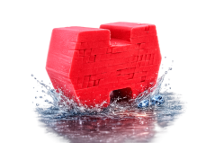 Optimum Big Red Sponge 2.0 - specifická mycí houba s řezanou konstrukcí