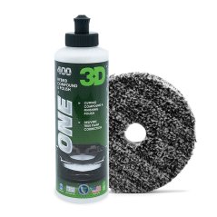 3D SET: One Hybrid 237ml + Buff and Shine Uro-Fiber Uni Pad 125mm - sada pro jednokrokové leštění