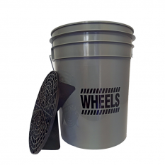 Work Stuff Bucket Wheels + Grit Guard detailingový šedý kbelík s vložkou