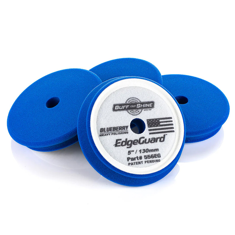 Buff and Shine EdgeGuard BlueBerry (Heavy Polish) - silně korekční leštící kotouč - Průměr: 75/90mm (2ks)