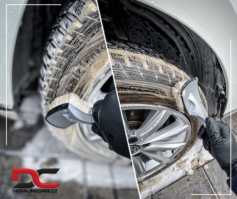 Soft Grip Tire Brush white - kartáč pro hloubkové čištění pneu