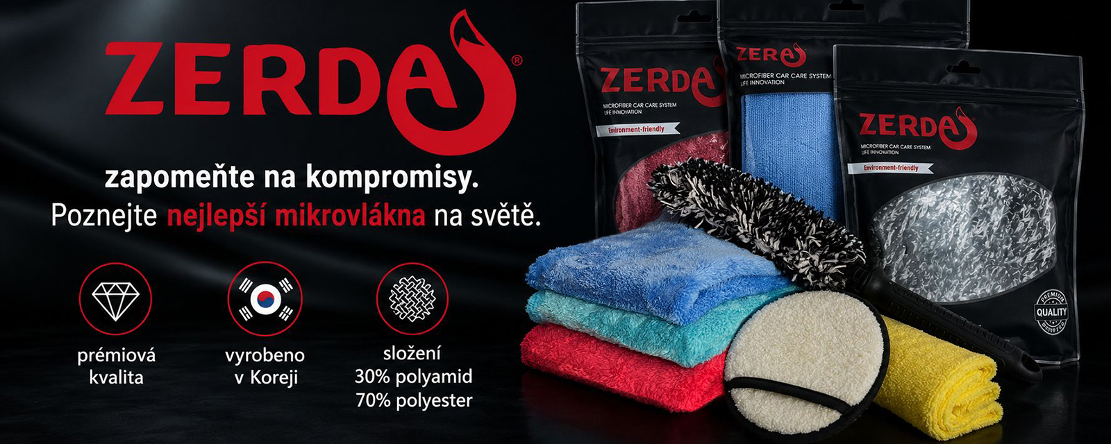 Zerda - mikrovlákna nejvyšší kvality made in Korea