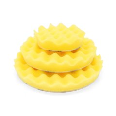 Optimum Waffle Foam Pad Yellow - silně korekční leštící kotouč