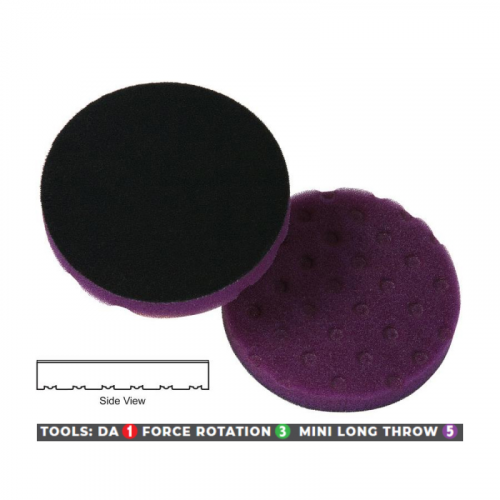 Lake Country Cutback CCS purple pad - extra korekční leštící kotouč pro orbitální leštičky - Průměr: 140 mm