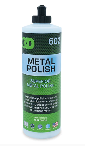 3D Metal Polish - leštěnka na kovy, odstranění oxidace a obnova lesku - Objem: 473 ml